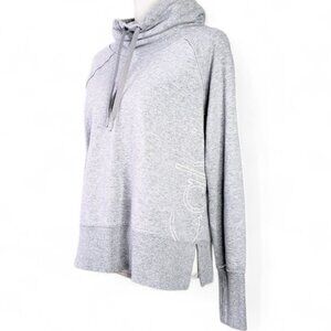 Calvin Klein Hoodie Sweater Women’s Pullover Mock Performance Chunky Spell Out M